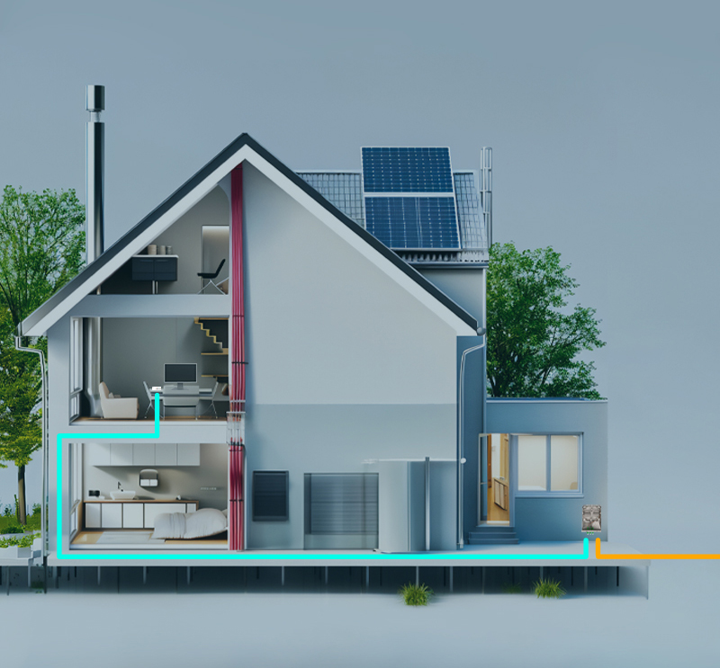 mit Digitus vernetztes Haus